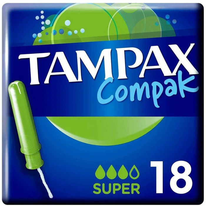 Tampax Compak Super Tampons with applicator