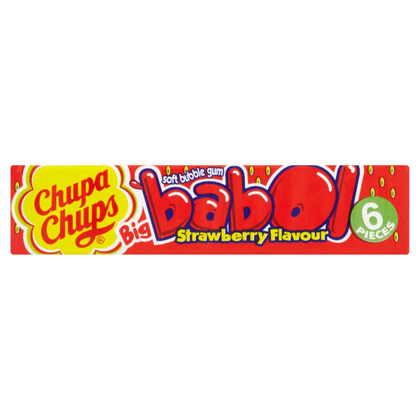 Chupa Chups Big Babol Strawberry Flavour Soft Bubble Gum - 28g / 6 - My  Africa Caribbean