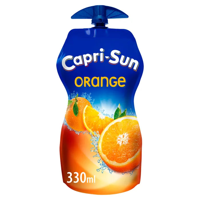 Orange 2025 juice pouch