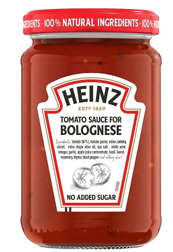Heinz Pasta Bobognese Sauce  6x350g