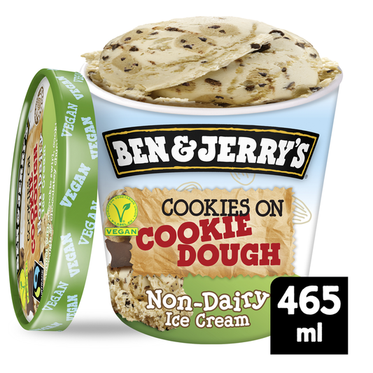 Ben & Jerrys NON DAIRY Cookie On Cookie Dough 8x465ml