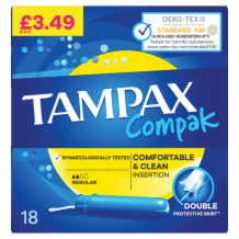 Tampax Compak Regular   6x18's