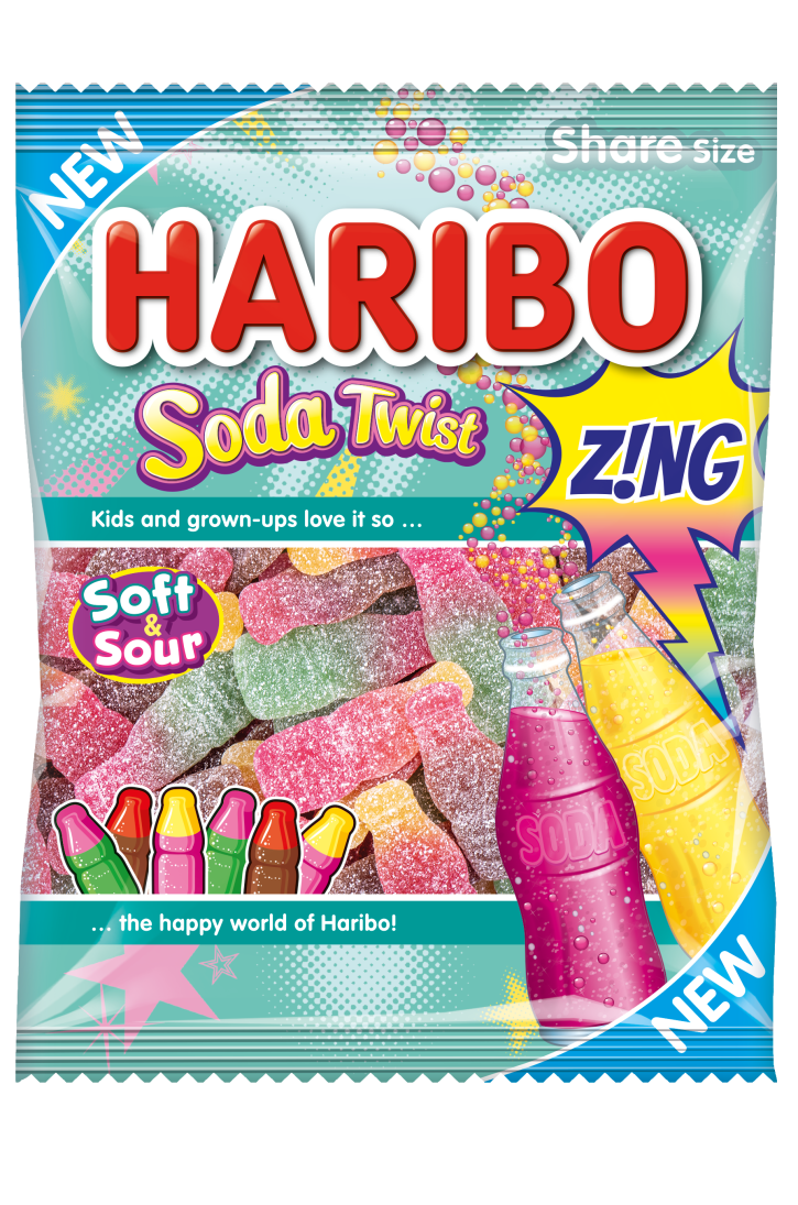 Haribo Soda Twist Zing   12x160g