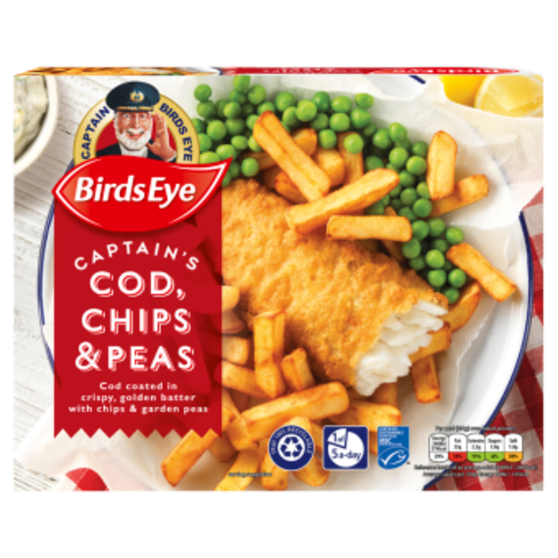 Birds Eye Cod & Chips Meal 6x395g