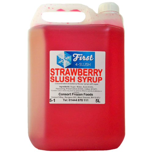 Slush Strawberry 1x5lt . Packed 2 units to a case.
Unit Weight: 5.79 Kilos.