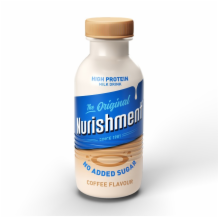 Nurishment Coffee Milk Drink Bottle No Added Sugar  6x330ml