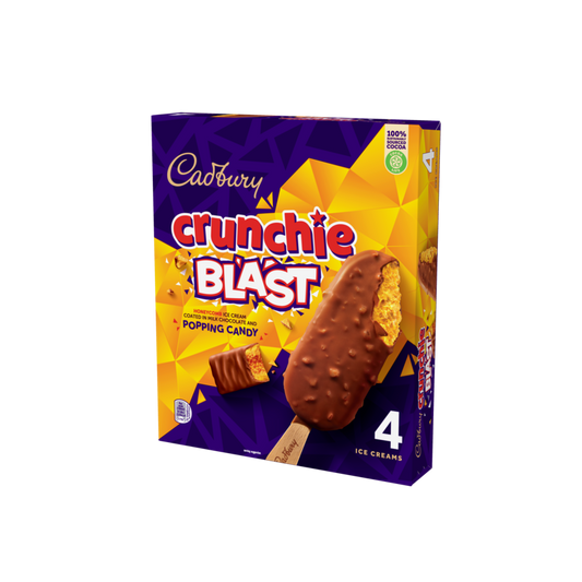 Cadbury Crunchie Blast Stick MultiPack 90ml 8x4x90ml