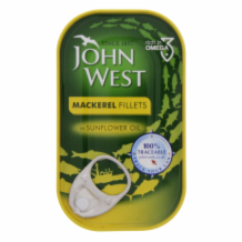 John West Mackerel In Sunflower Oil  10x125g