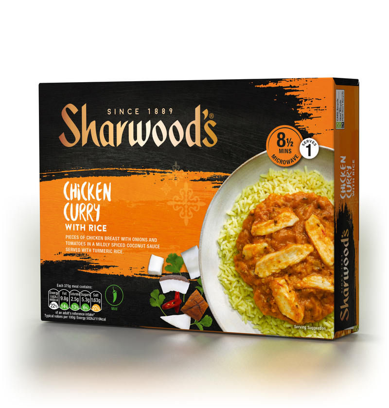 Sharwoods Chicken Curry & Rice 6x375g