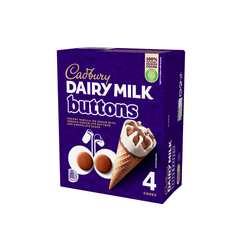 Cadburys Buttons Cone Multi Pack 6x4x100m