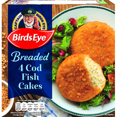 Birds Eye 4 Cod Fish Cakes 8x198g