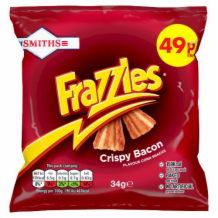 Smiths Frazzles Bacon p   30x34g