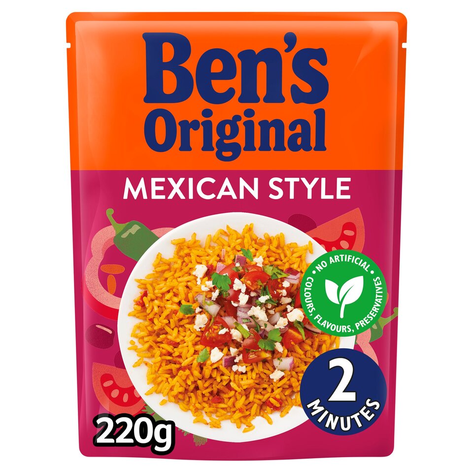 Bens Original Mexican Style Rice Rth  6x220g