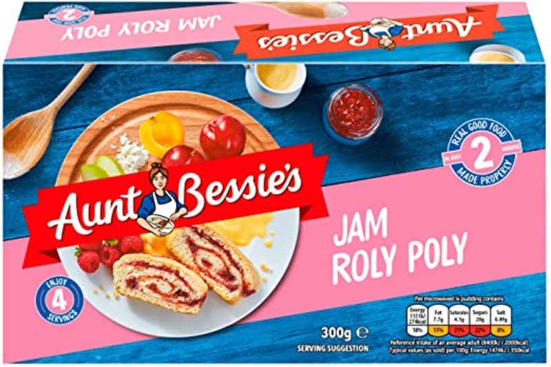 Aunt Bessie Jam Roly Poly 6x300g