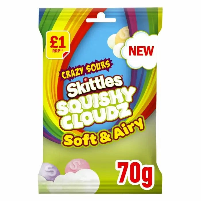 Skittles Sour Sq Cloudz   14x70g