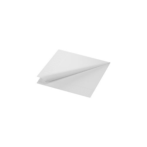 Duni 125 pack 2 ply White Tissue Napkins   125s × 16