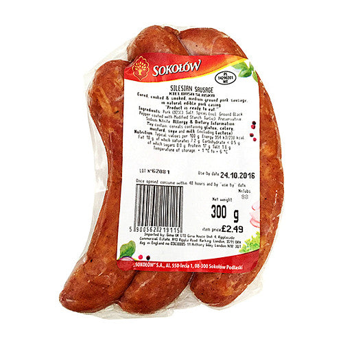 Sokolow Silesian Sausage £3.99   300g × 1