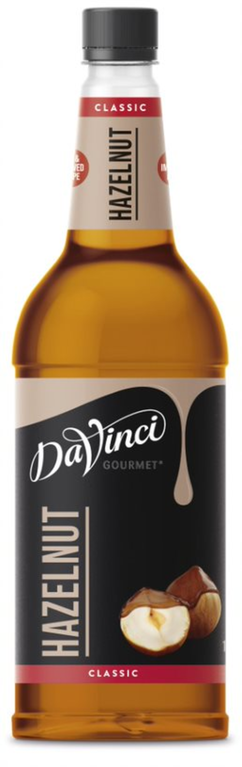 Da Vinci Hazelnut Syrup (For Coffee) 1x1lt . Packed 6 units to a case.
Unit Weight: 7.39 Kilos.