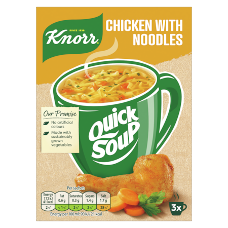 Knorr Quicksoup Chicken Noodle  12x36g