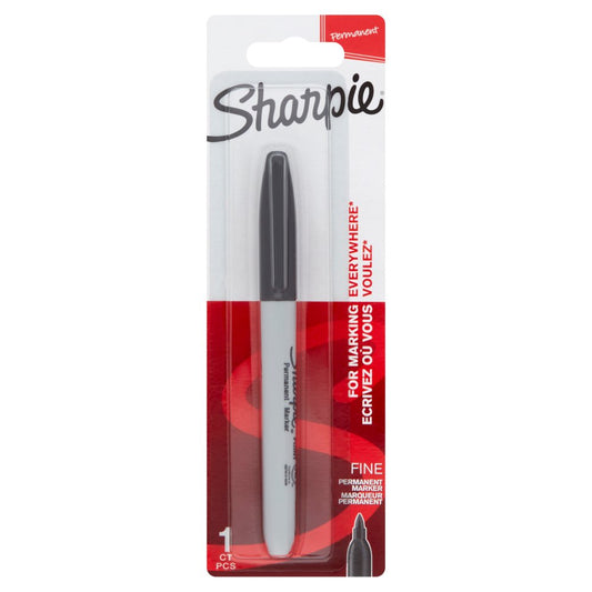 Sharpie Black Fine Point Permanent Marker   Sgl × 1