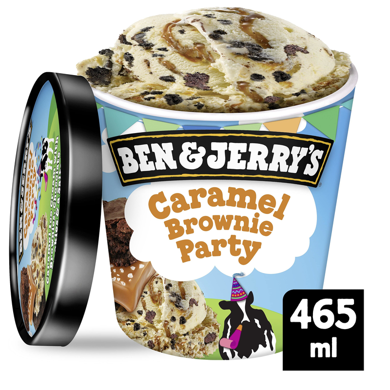 Ben & Jerrys Caramel Brownie Party 8x465ml