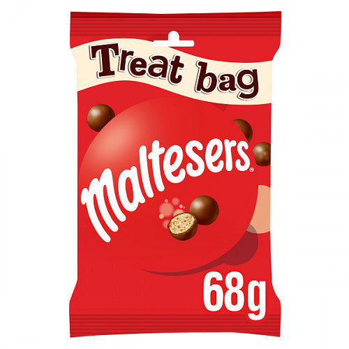 Maltesers Milk Chocolate & Honeycomb Bites Treat Bag 68g Box of 12