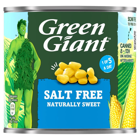 Green Giant Salt Free Corn    12x340g