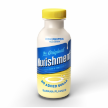 Nurishment Banana Milk Drink Bottle No Added Sugar  6x330ml