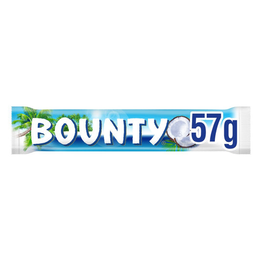 Bounty Coconut & Milk Chocolate Snack Bar Duo 57g Box of 12
