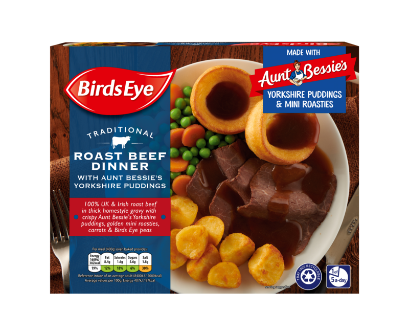 Birds Eye Roast Beef Dinner 6x400g