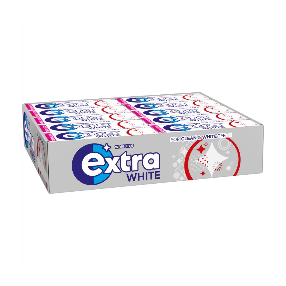 Extra White Chewing Gum Sugar Free 10 Pieces