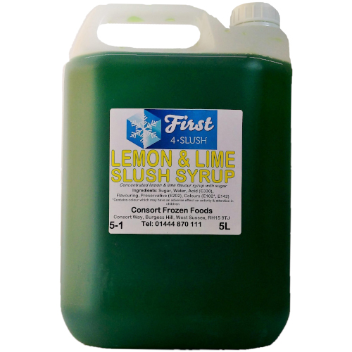 Slush Lemon & Lime 1x5lt . Packed 2 units to a case.
Unit Weight: 5.79 Kilos.