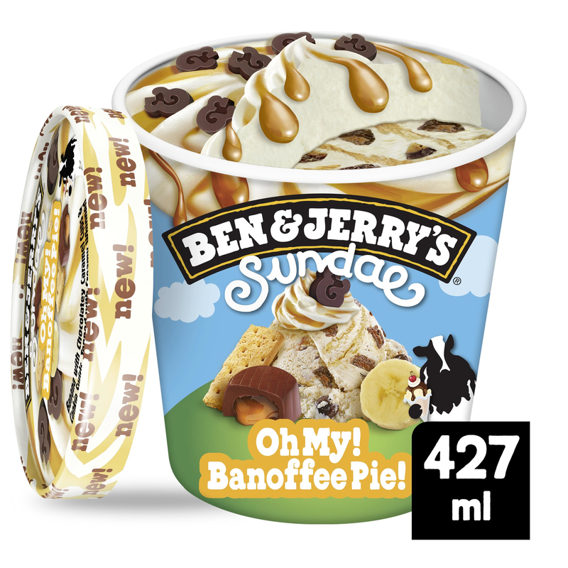 Ben & Jerrys Sundae Oh My Banoffee Pie 8x427ml