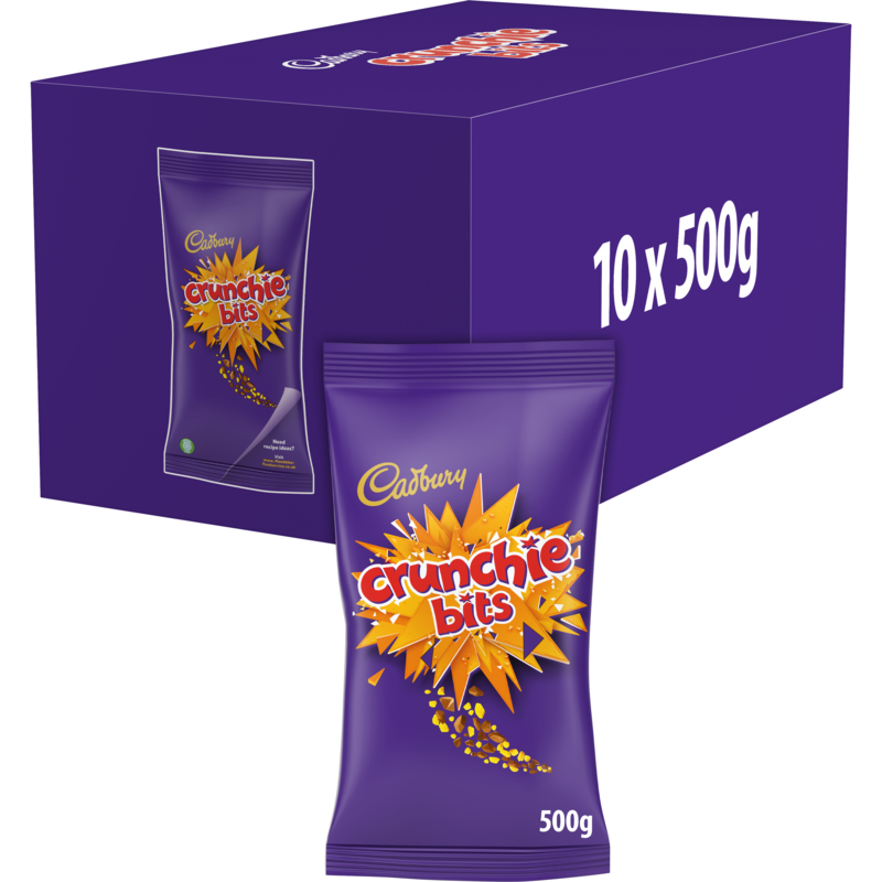 Crunchie Bits Sprinkles UNIT 1x500g . Packed 10 units to a case.
Unit Weight: 1.00 Kilos.