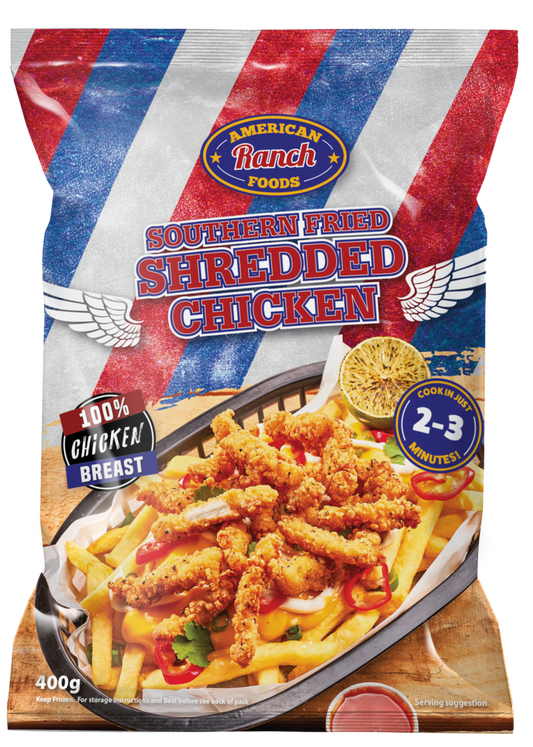 American Ranch Southern Fried Shredded Chicken 12x400g