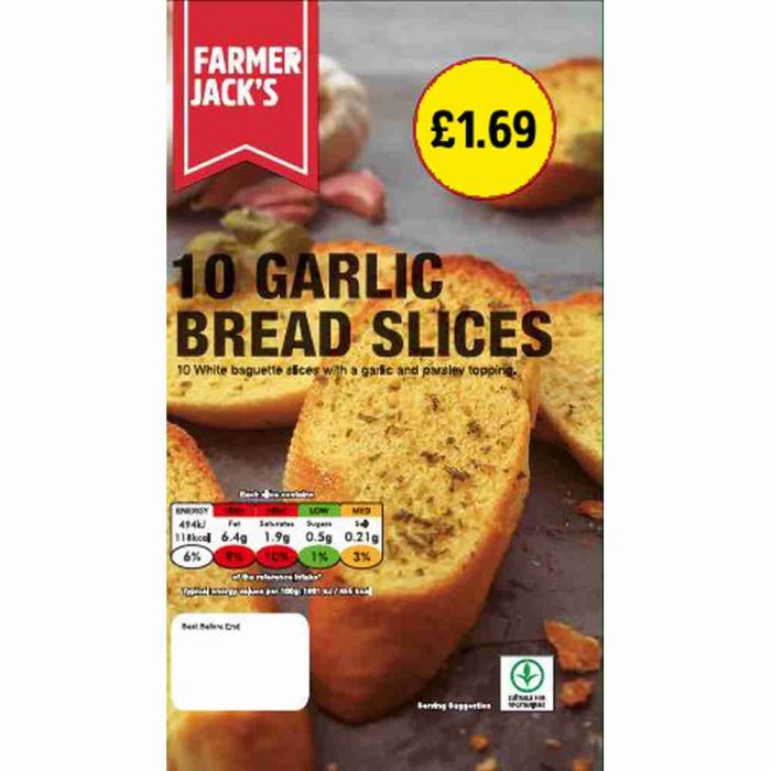 Farmer Jack's  Garlic Slice   1x210g