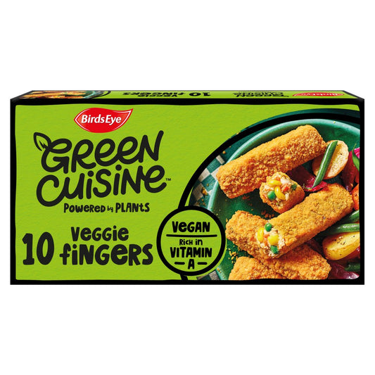 Birds Eye 10 Green Cuisine Vegan Veggie Fingers 284g   284g × 1