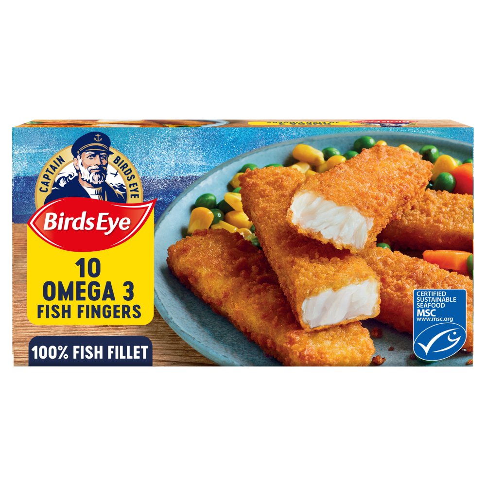 Birds Eye 10 Breaded Omega 3 Fish Fingers 280g   280g × 1