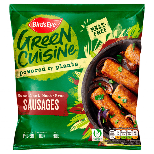 B/E Green Cuisine Meat Free sausages 12x300g