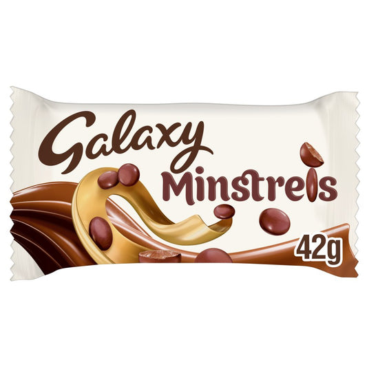 Galaxy Minstrels Milk Chocolate Buttons Bag 42g Box of 20