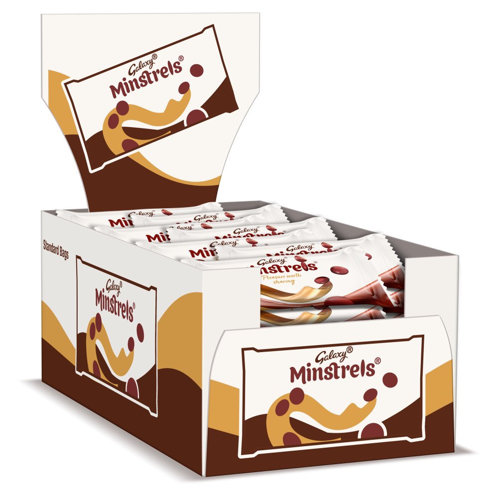 Galaxy Minstrels Milk Chocolate Buttons Bag 42g Box of 40