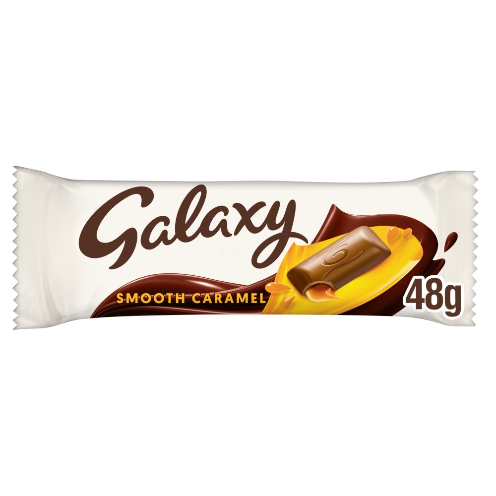 Galaxy Smooth Caramel & Milk Chocolate Snack Bar 48g Box of 12