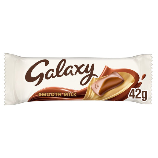 Galaxy Smooth Milk Chocolate Snack Bar Vegetarian 42g Box of 12
