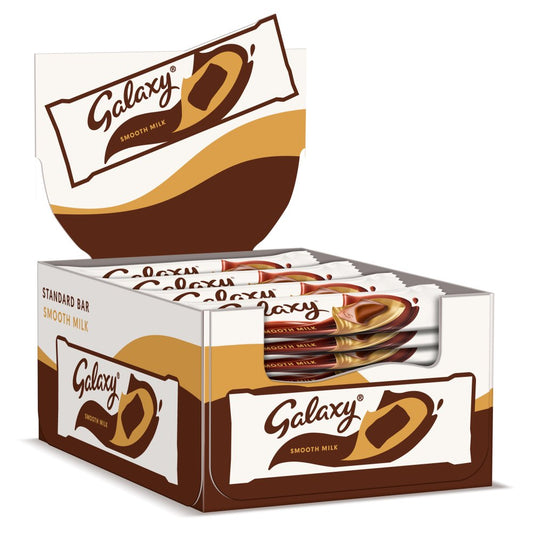 Galaxy Smooth Milk Chocolate Snack Bar Vegetarian 42g Box of 24