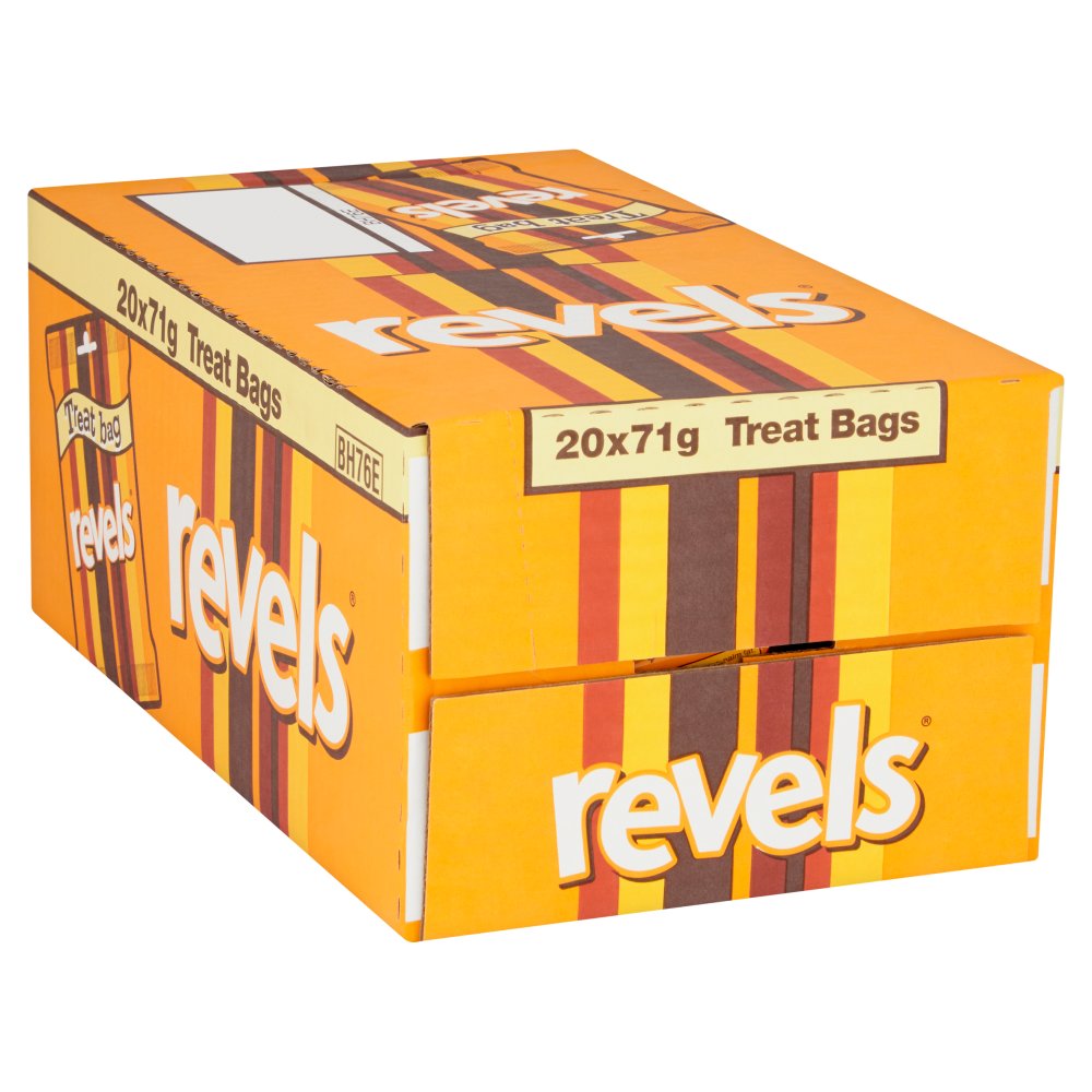 Revels Milk Chocolate with Raisins, Coffee or Orange Treat Bag 71g