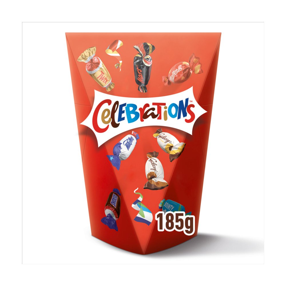 Celebrations Milk Chocolate Selection Box of Mini Chocolate & Biscuit Bars 185g