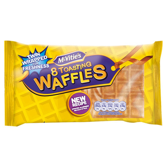 McVitie's Toasting Waffles Multipack 8 x 28g, 222g   8pk × 1