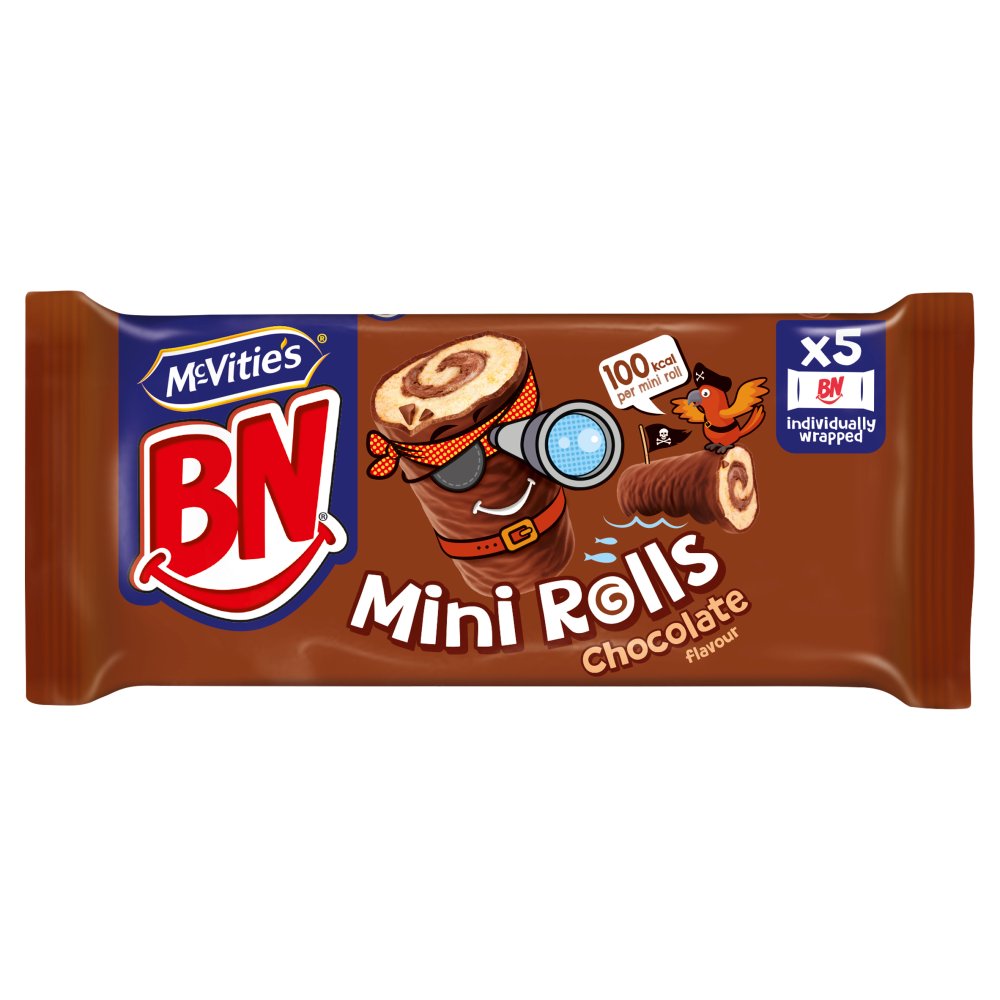 McVitie's BN Chocolate Mini Rolls Cake Bars Multipack 5 x 21.8g, 109g   5pk × 1