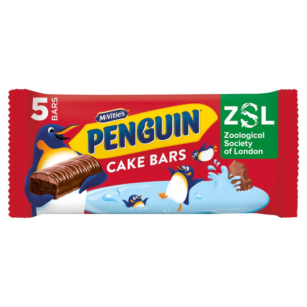 McVitie's Penguin Cake Bars Multipack 5 x 28.3g, 142g   5pk × 1