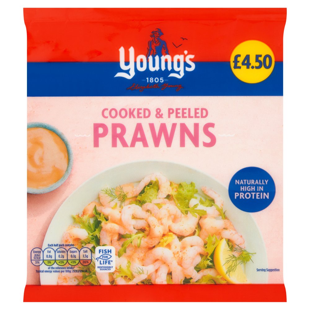 Young's Cooked & Peeled Prawns 180g   180g × 1